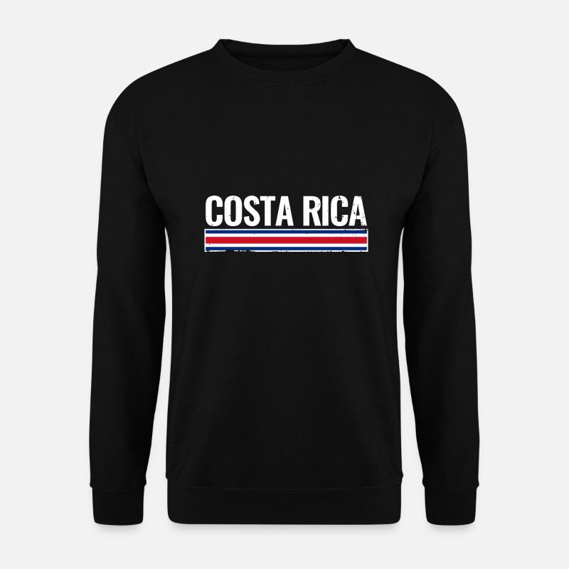 Costa Rica Costa-Ricanische Flagge Costa Ricaner - Unisex Pullover - Schwarz