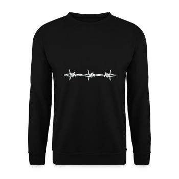 Barbed Wire - Unisex Sweatshirt - black - Front - Alina (178cm) & Michal (187cm)