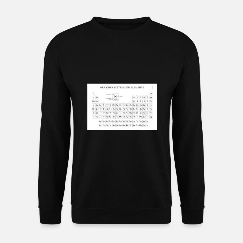 Tableau périodique des éléments - Chimie - Sweat-shirt Unisexe - noir