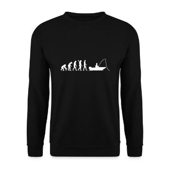 Angeln - Unisex Pullover - Schwarz - Vorne - Alina (178cm) & Michal (187cm)