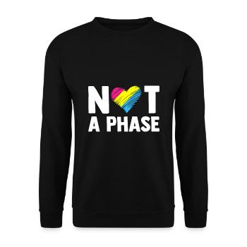Not A Phase Gay Bisexual Pride Rainbow Lgbtq Diver - Unisex Pullover - Schwarz - Vorne - Alina (178cm) & Michal (187cm)