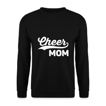 Cheer Mom The Only Thing I Flip Is My Wallet Gymna - Unisex Pullover - Schwarz - Vorne - Alina (178cm) & Michal (187cm)