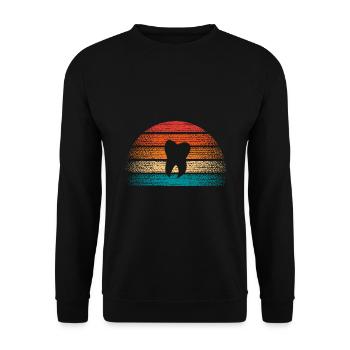 Vintage dentiste hygiéniste dentaire dentiste dentiste - Sweat-shirt Unisexe - noir - Devant - Alina (178cm) & Michal (187cm)