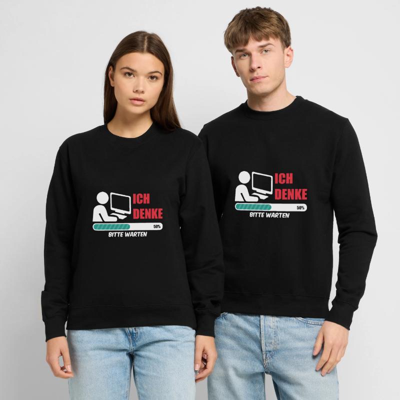 Informatiker ich denke Nerd coding Admin Geek IT Unisex Pullover