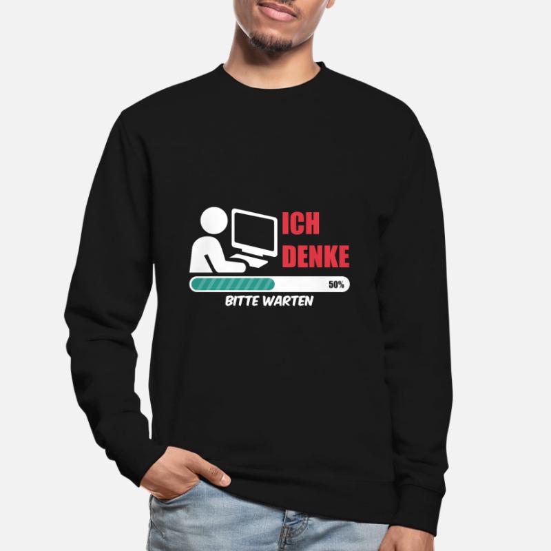 Informatiker ich denke Nerd coding Admin Geek IT Unisex Pullover
