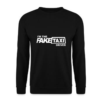 Fake Taxi Driver - Unisex Sweatshirt - black - Front - Alina (178cm) & Michal (187cm)