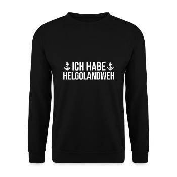 Helgoland Norddeutschland Helgoland Reise Geschen - Unisex Pullover - Schwarz - Vorne - Alina (178cm) & Michal (187cm)