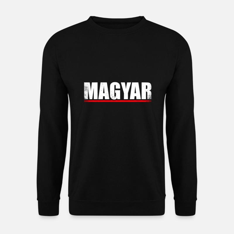 Magyar Stolze Ungarn Retro Ungarisch - Unisex Pullover - Schwarz