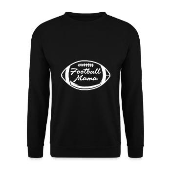 Football Mama Cheerleader American Football Cheerl - Unisex Pullover - Schwarz - Vorne - Alina (178cm) & Michal (187cm)
