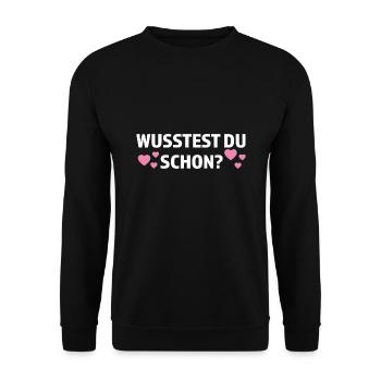 Große Schwester Familie Grosse Schwester Geschenk - Unisex Pullover - Schwarz - Vorne - Alina (178cm) & Michal (187cm)