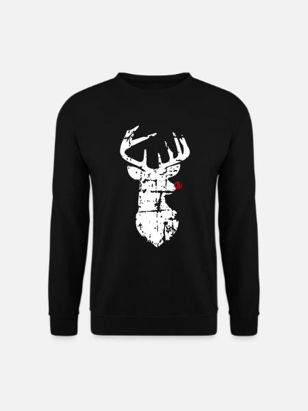 Rentier Weihnachten - Unisex Pullover - Schwarz