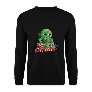 Better call Cthulu - Unisex Sweatshirt - black - Front - Alina (178cm) & Michal (187cm)