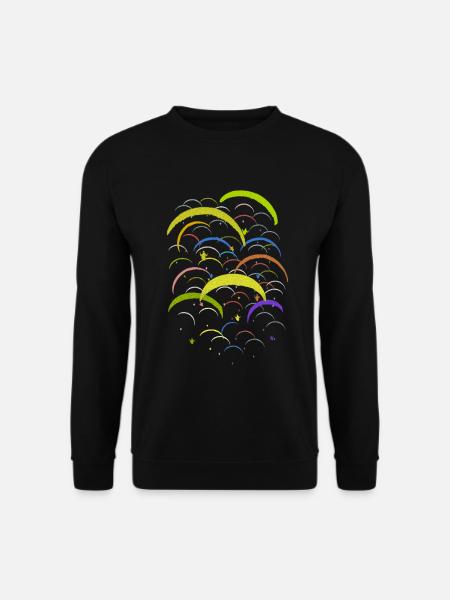 Paragliding Cross - Überqueren Sie den Gleitschirm - Unisex Pullover - Schwarz