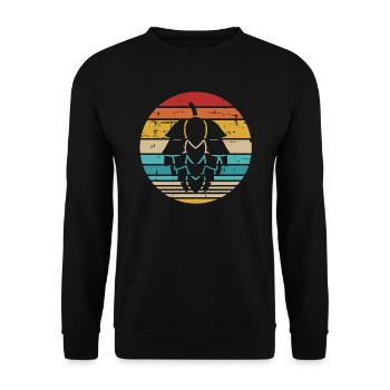 Hopfen - Unisex Pullover - Schwarz - Vorne - Alina (178cm) & Michal (187cm)