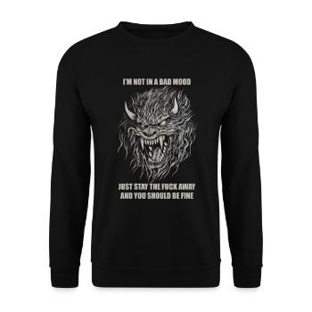 Unhinged - Unisex Sweatshirt - black - Front - Alina (178cm) & Michal (187cm)