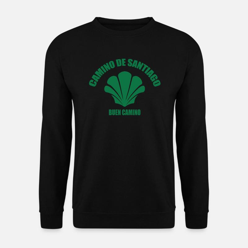 Chemin de Saint-Jacques-de-Compostelle Vert - Sweat-shirt Unisexe - noir