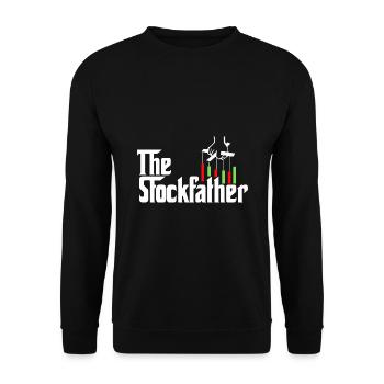 The Stockfather Trader Finance Shareholder Bear Bu - Unisex Pullover - Schwarz - Vorne - Alina (178cm) & Michal (187cm)