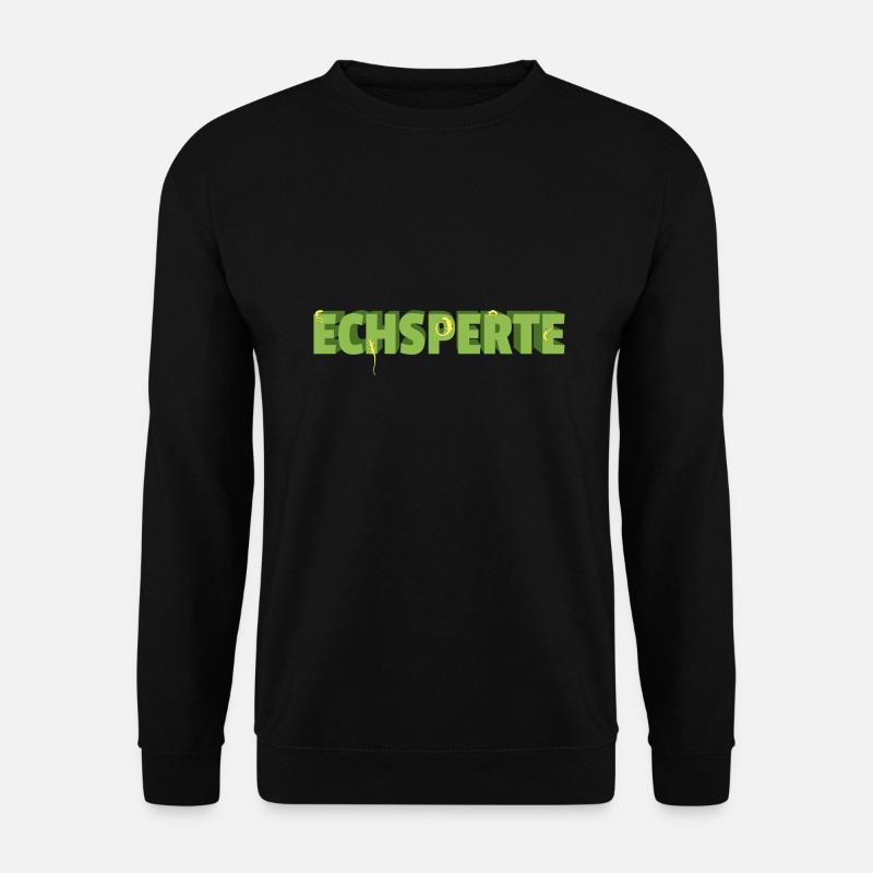 Terraristik Echsperte Terrarium - Unisex Pullover - Schwarz