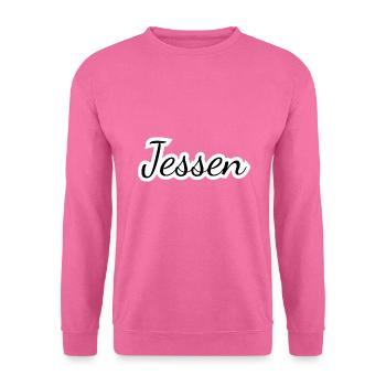 Jessen - Textdesign mit Stadtnamen - Unisex Pullover - Pink - Vorne