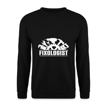 Fixologist Car Lover Auto Mechanic Vehicle Technic - Unisex Sweatshirt - black - Front - Alina (178cm) & Michal (187cm)