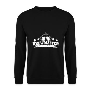 Brewmaster Drink All You Want I'll Make More Homeb - Unisex Pullover - Schwarz - Vorne - Alina (178cm) & Michal (187cm)