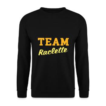 Team raclette - Sweat-shirt Unisexe - noir - Devant - Alina (178cm) & Michal (187cm)