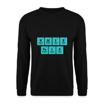 Water Polo Periodic Table Of Elements Aquatic Polo - Unisex Sweatshirt - black - Front - Alina (178cm) & Michal (187cm)