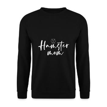Hamster Mom Animal Lover Pet Owner Rodents Hamster - Unisex Pullover - Schwarz - Vorne - Alina (178cm) & Michal (187cm)