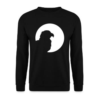 Adler - Unisex Pullover - Schwarz - Vorne - Alina (178cm) & Michal (187cm)