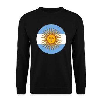 Argentina - Unisex Sweatshirt - black - Front - Alina (178cm) & Michal (187cm)