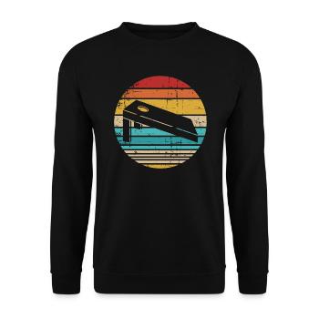 Cornhole - Unisex Pullover - Schwarz - Vorne - Alina (178cm) & Michal (187cm)