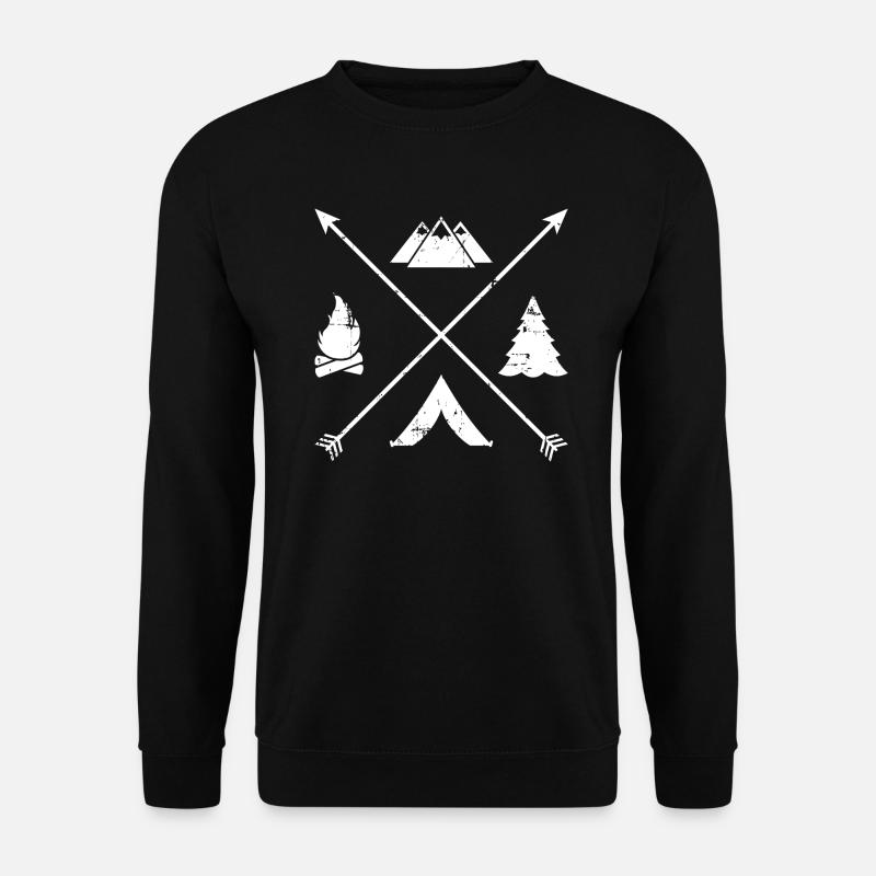 Camping - Unisex Pullover - Schwarz