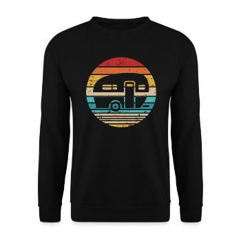 Caravane - Sweat-shirt Unisexe - noir - Devant - Alina (178cm) & Michal (187cm)