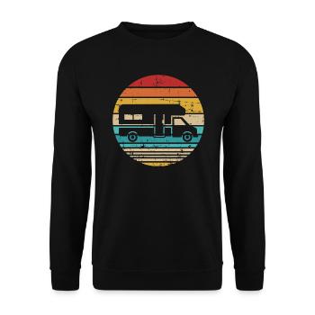 Camping-car - Sweat-shirt Unisexe - noir - Devant - Alina (178cm) & Michal (187cm)
