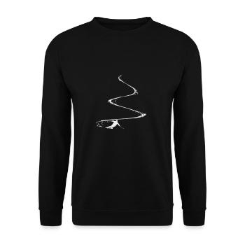 Ski air avec des vacances de loisirs et de ski à skis - Sweat-shirt Unisexe - noir - Devant - Alina (178cm) & Michal (187cm)