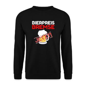 Bierpreisbremse - Jetzt! - Unisex Pullover - Schwarz - Vorne - Alina (178cm) & Michal (187cm)
