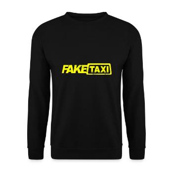Fake Taxi Driver - Unisex Pullover - Schwarz - Vorne - Alina (178cm) & Michal (187cm)