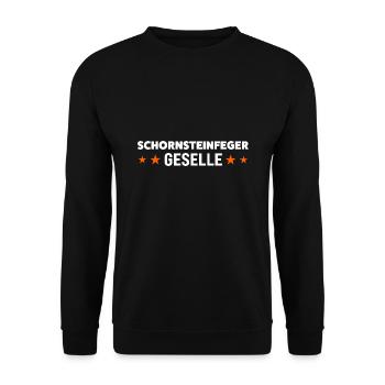 Schornsteinfeger Geselle Schornsteinfeger Geselle - Unisex Pullover - Schwarz - Vorne - Alina (178cm) & Michal (187cm)