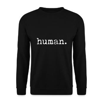 Nationality Human - Unisex Sweatshirt - black - Front - Alina (178cm) & Michal (187cm)
