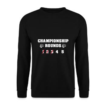 championship rounds MMA Mixed Martial Arts - Unisex Pullover - Schwarz - Vorne - Alina (178cm) & Michal (187cm)