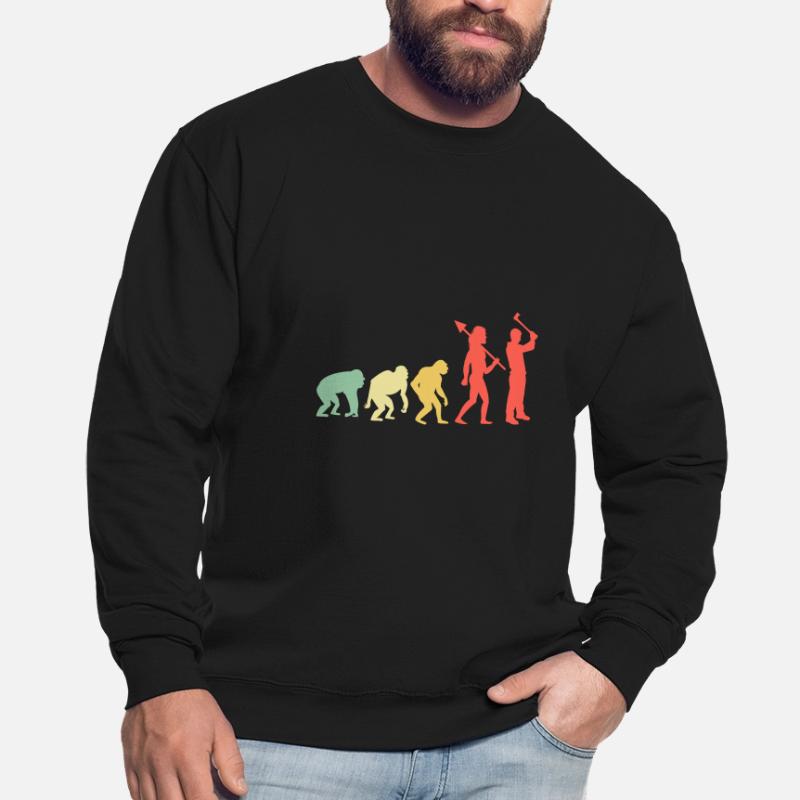 Evolution Axe Throwing Target Hatchet Thrower Sweat-shirt Unisexe