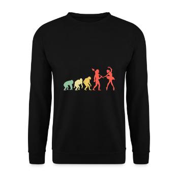 Evolution Dancing For Dancing Dancer Choreography - Unisex Sweatshirt - black - Front - Alina (178cm) & Michal (187cm)