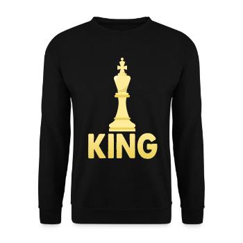 Chess King - Unisex Sweatshirt - black - Front - Alina (178cm) & Michal (187cm)