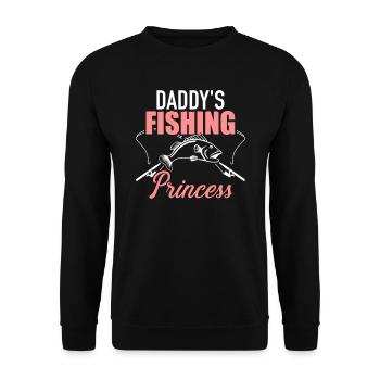 fishing - Unisex Sweatshirt - black - Front - Alina (178cm) & Michal (187cm)