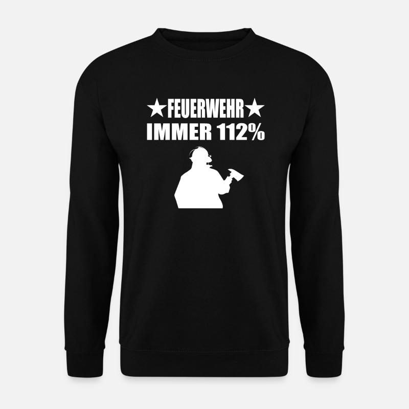 Feuerwehr - Unisex Pullover - Schwarz