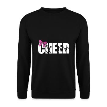 Cheer Graphic Cheerleading Cheerleader Gymnast Dan - Unisex Pullover - Schwarz - Vorne - Alina (178cm) & Michal (187cm)