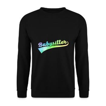 Babysitter Graphic Daycare Provider Daycare Teach - Unisex Pullover - Schwarz - Vorne - Alina (178cm) & Michal (187cm)