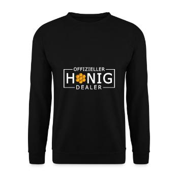 Offizieller Honig Dealer Bienenliebhaber Imker Hon - Unisex Pullover - Schwarz - Vorne - Alina (178cm) & Michal (187cm)