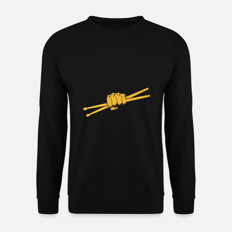 Drumstick Drummer Drum Drumming Drummers - Unisex Pullover - Schwarz