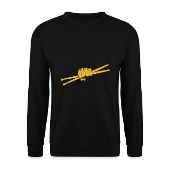 Drumstick Drummer Drum Drumming Drummers - Sweat-shirt Unisexe - noir - Devant - Alina (178cm) & Michal (187cm)